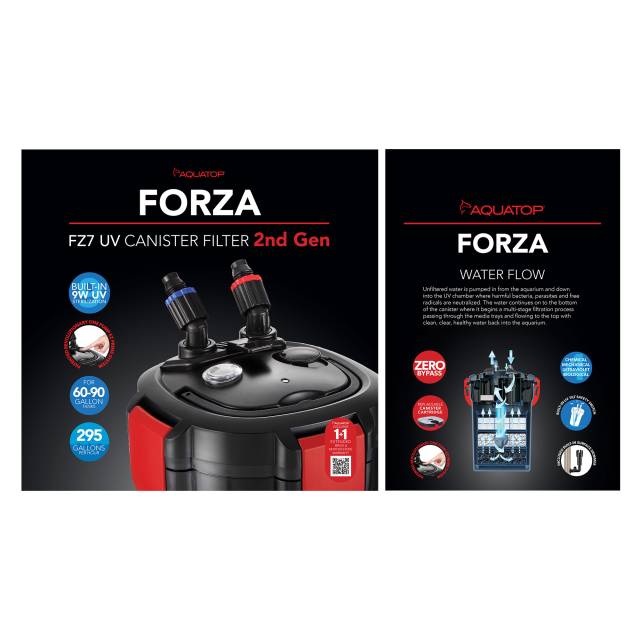 Forza FZ7 Canister Filter w/7W UV