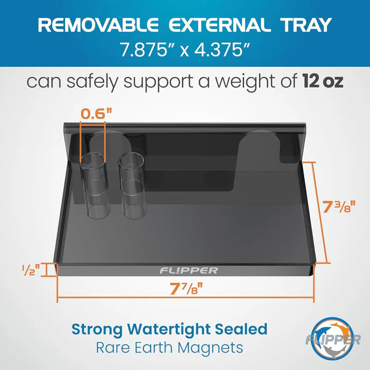 Flipper Frag Rack with Removable Shelf - Holds 14 Frags