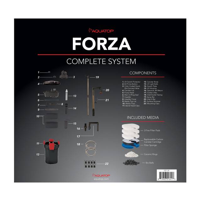 Forza FZ7 Canister Filter w/7W UV