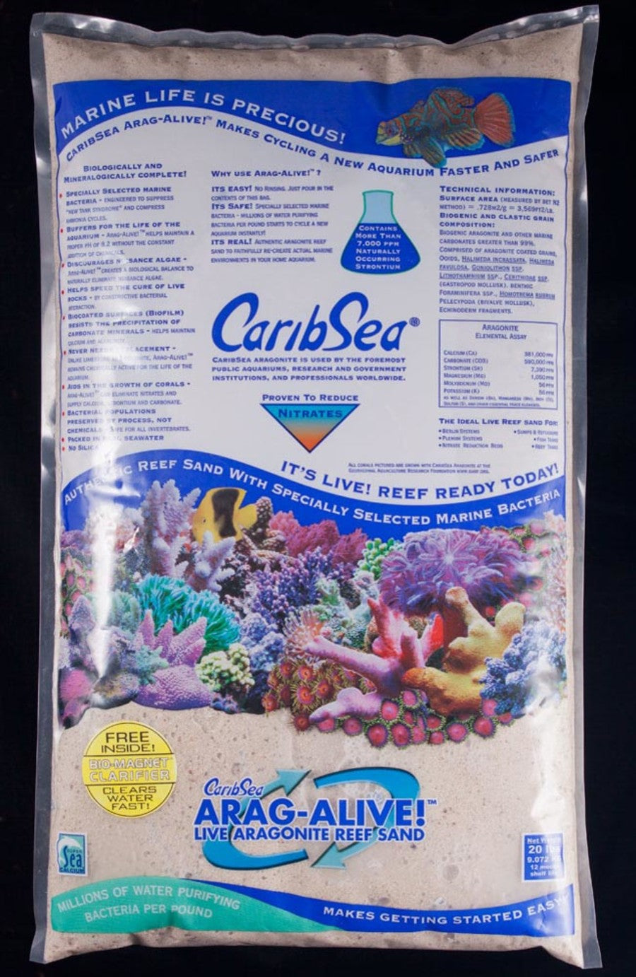 CaribSea Arga-Alive Fiji Pink Sand 20lb