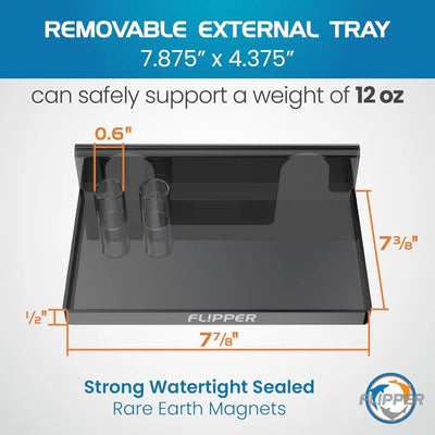 Flipper Frag Rack with Removable Shelf - Holds 14 Frags
