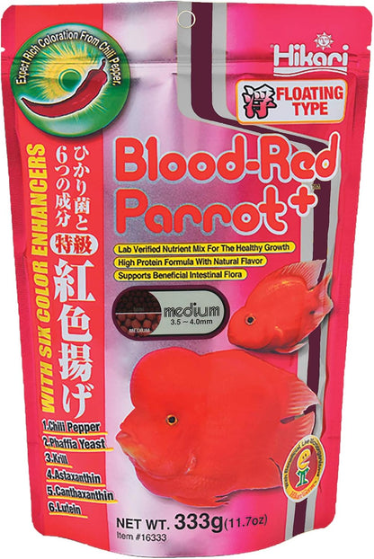 Hikari Blood Red Parrot+ 11.7oz